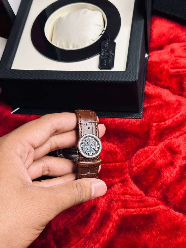 Patek Philippe Genève Leather Watch,