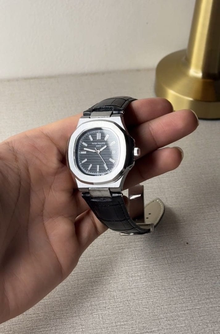 Patek Philippe Genève Leather Watch,