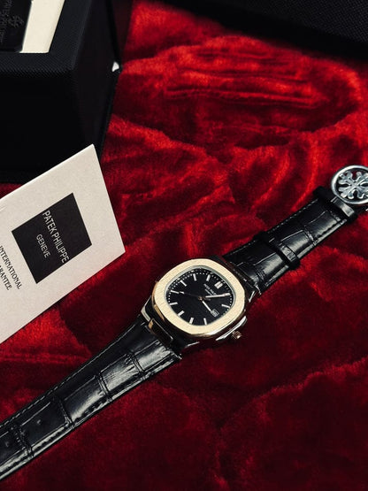 Patek Philippe Genève Leather Watch,