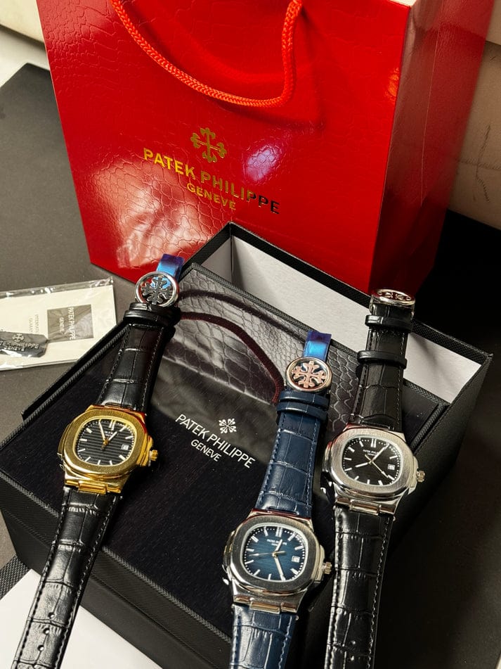 Patek Philippe Genève Leather Watch,